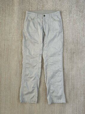 Kuhl Cabo Gray Cotton Linen Hiking Outdoor Travel Pants 4